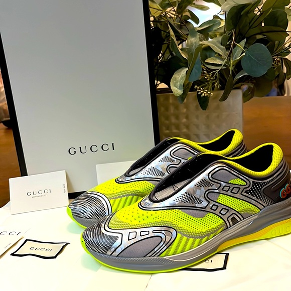 GUCCI Mens Ultra-pace Two Color 3D Sneakers - Picture 1 of 12